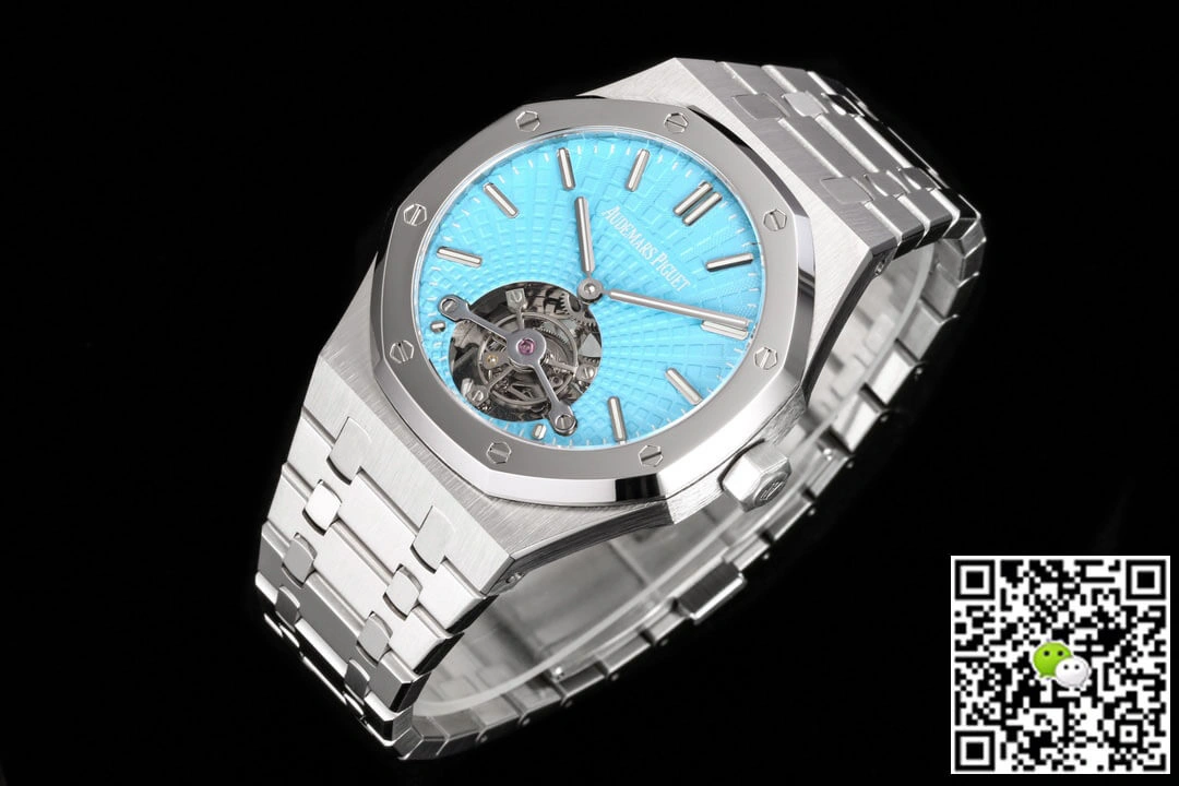 Audemars Piguet Royal Oak Tourbillon 26530PT.OO.1220PT.01 R8 Factory 1:1 Best Edition Replica Watch Silver Strap